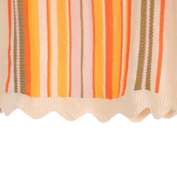 Multi Color Striped Sweater Vest No Brand Tag - Picture 5 of 5